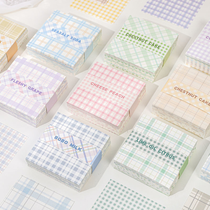 Make Hand Ledger Mesh Red Square Lattice Paper Small Freshener Decorative Mesh Convenience Stickers Special Convenience Post Material With Atrium Gge