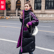 Bright mặt bông váy của phụ nữ trung dài 2019 mùa đông mặc mới của Hàn Quốc phiên bản của mùa đông ins áo Cảng East Gate gió bông