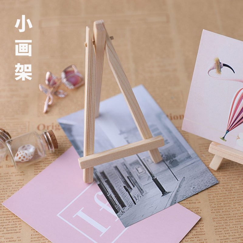 Mini triangular easel Kindergarten DIY decoration Card base ornaments mobile phone rack display photo props