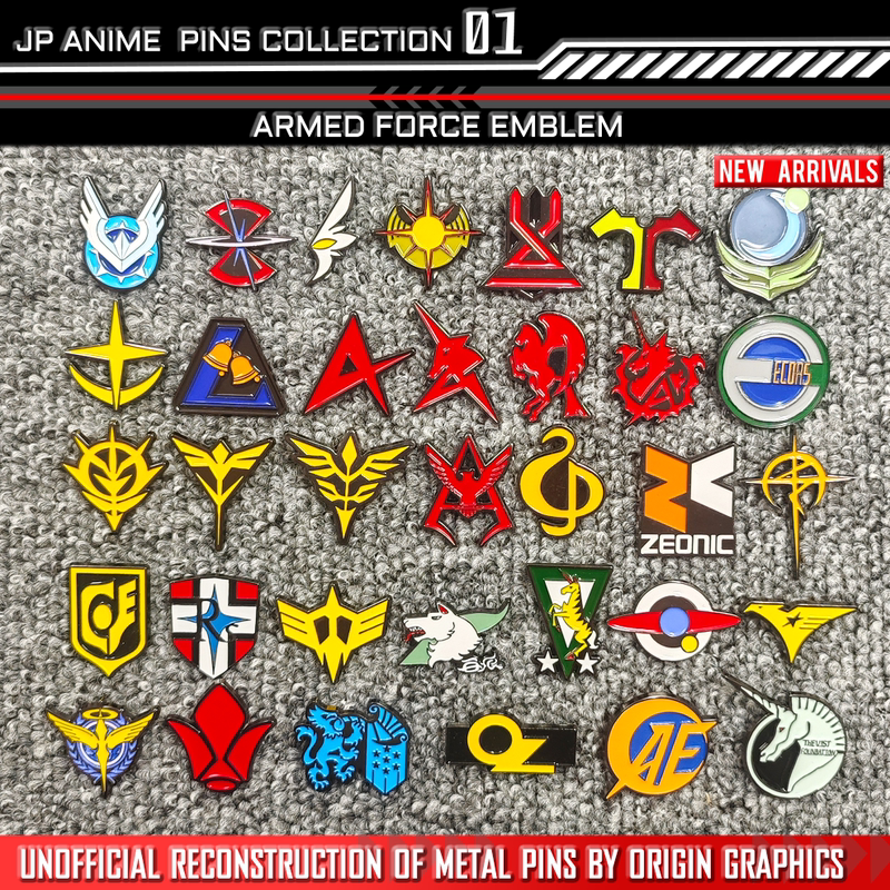 Gundam Troop Formation Logo Characteristic Metal Brooch Pin Badge Trendy Accessory Model Peripheral Gift for Boys Gundam Troop Formation Logo Characteristic Metal Brooch Pin Badge Trendy Accessory Model Peripheral Gift for Boys