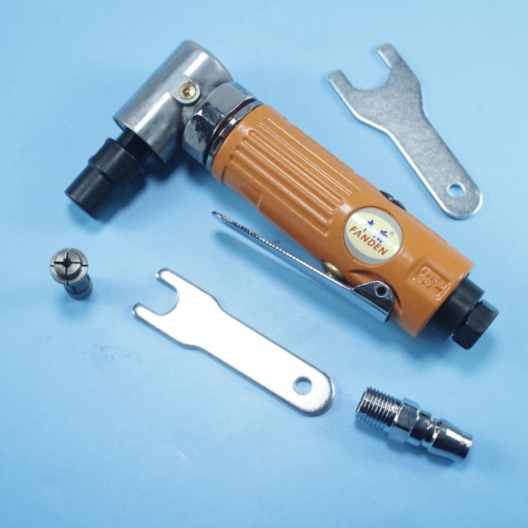 High Shield Right Angle Wind Mill Elbow Engraving Mill 90 Degrees Angle Pneumatic Grinding Machine 3-6 Gas Mill Repair Die Polish