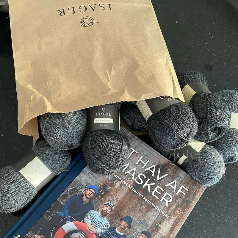Isager Highland Highland Wool Danish Wool 50G/275M Small Yarn Ball Knitting