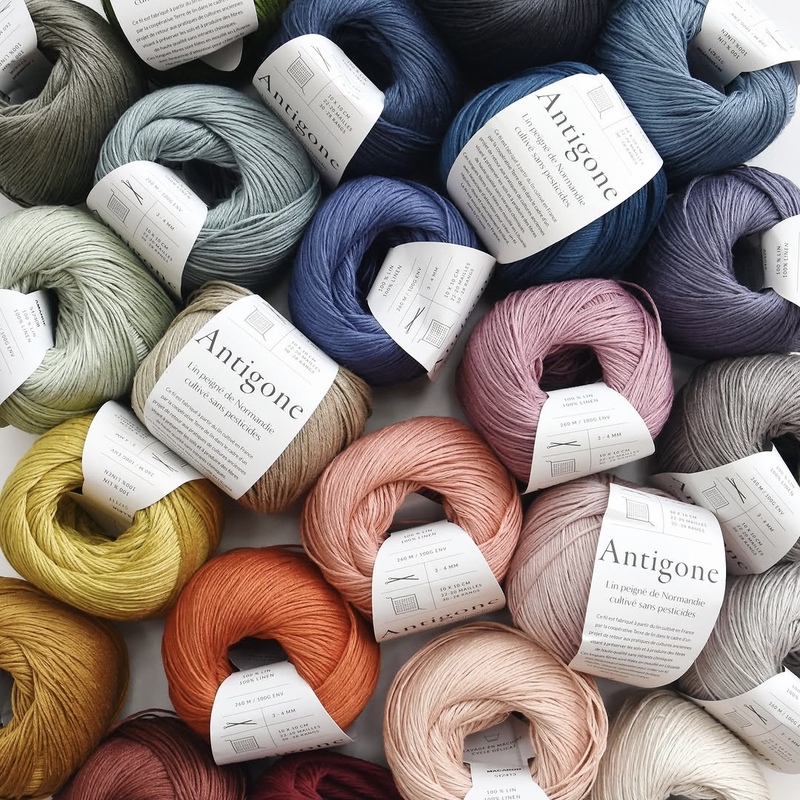 Southern French Rainbow Linen Yarn Antigone Normandy Linen De Rerum Natura 100G/260M
