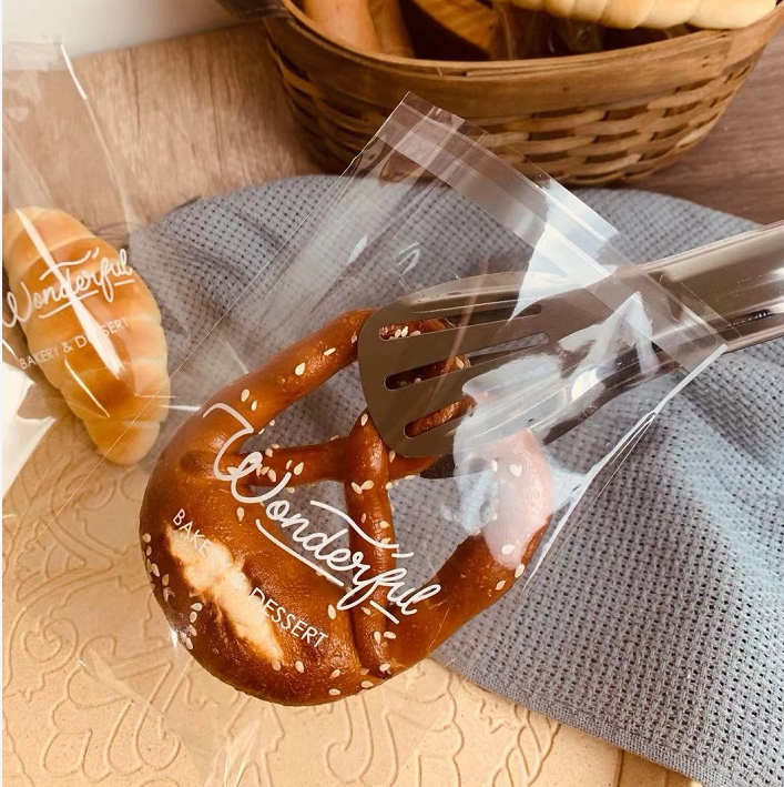 Transparent English Bread European Bag Puff Toast Donut Self-sealing Packaging Bag Meal Packing Bread Bag