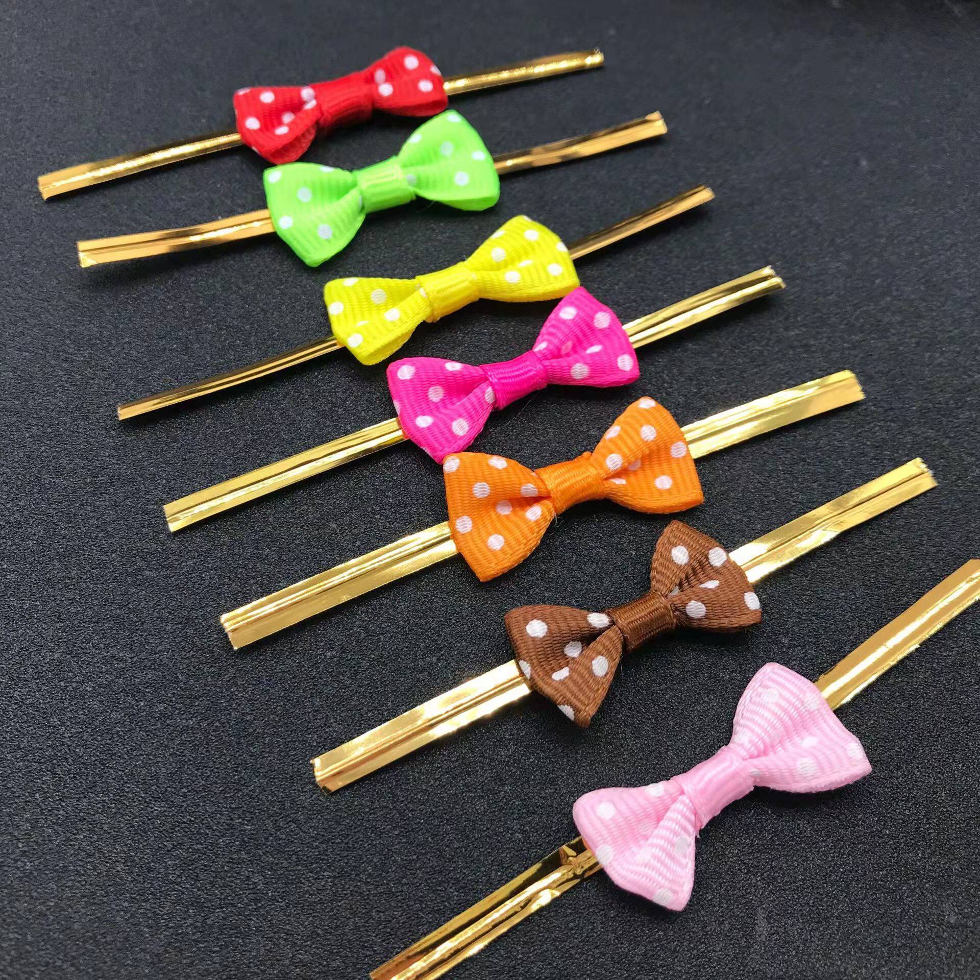 DIY star lollipop bow tie wire biscuit bread toast candy seal color wire tie wire tie rope