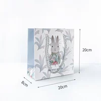 Синий кролик, льняная сумка