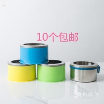 Spill-proof bird food tank Pigeon racing supplies Carrier pigeon food tank Stainless steel pigeon bird food box Bird cup Parrot splash-proof bird bowl