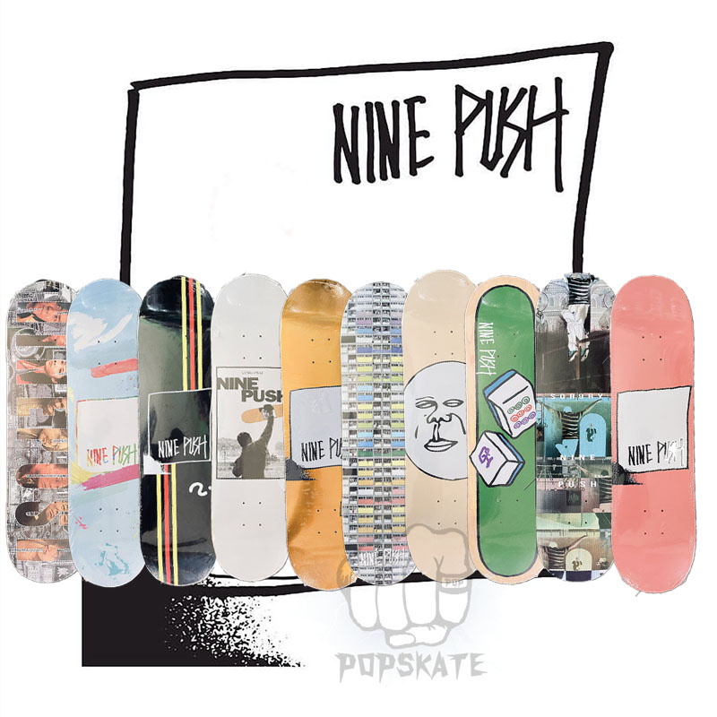 Hong Kong Ninepush double skateboard professional skills action children's adult skateboarding palette skateboarding