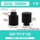 M6*D15*20 [1] Черная плоская головка