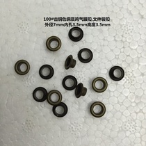 100# bronze copper eyelet buckle rivet fastener file bag buckle 5000 pieces per bag