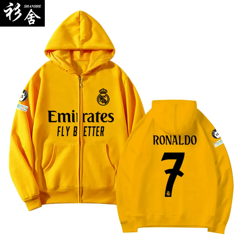 Костюм Real Madrid сезона 24-25, кофта-пиджак фанат Mbappe, хлопковая футболка унисекс куртка