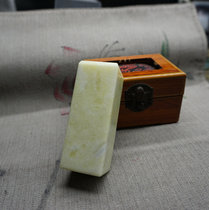 Natural blue field jade carving custom square seal nine-fold seal lettering three-dimensional square jade square craftsmanship