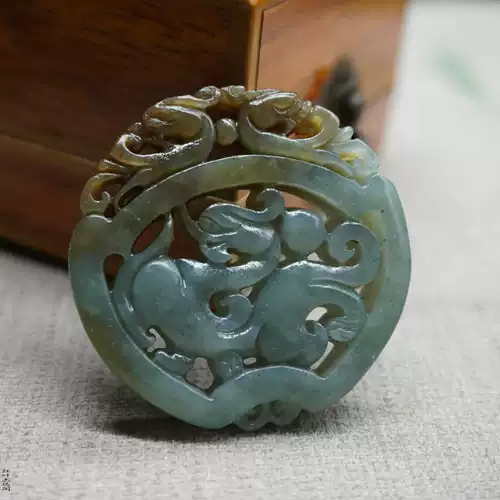 Натуральная двусторонная подвеска из нефрита подходит для мужчин и женщин