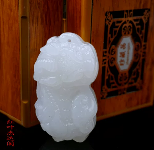 Натуральная трехмерная большая подвеска из нефрита подходит для мужчин и женщин, ручка, украшение в руку