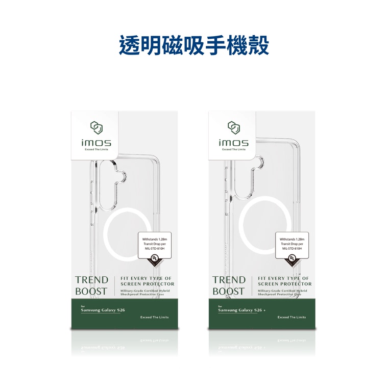 IMOS Clear MagSafe Anti-fall Samsung Phone Case