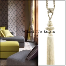 Export European poppy series suitable for modern minimalist French Italian light luxury single-head curtain big spike hanging ball hanging ball