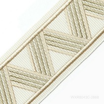 Modern geometric embroidery curtain lace pillow lace light luxury series decorative belt