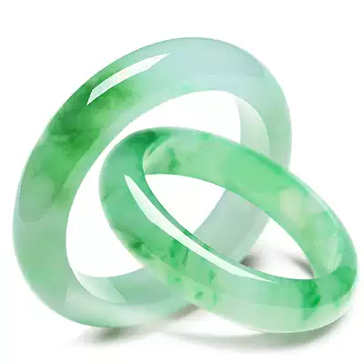Myanmar Lao Keng Bing waxy seed floating sun green flower emerald bracelet women's hydrated and translucent send friends and relatives