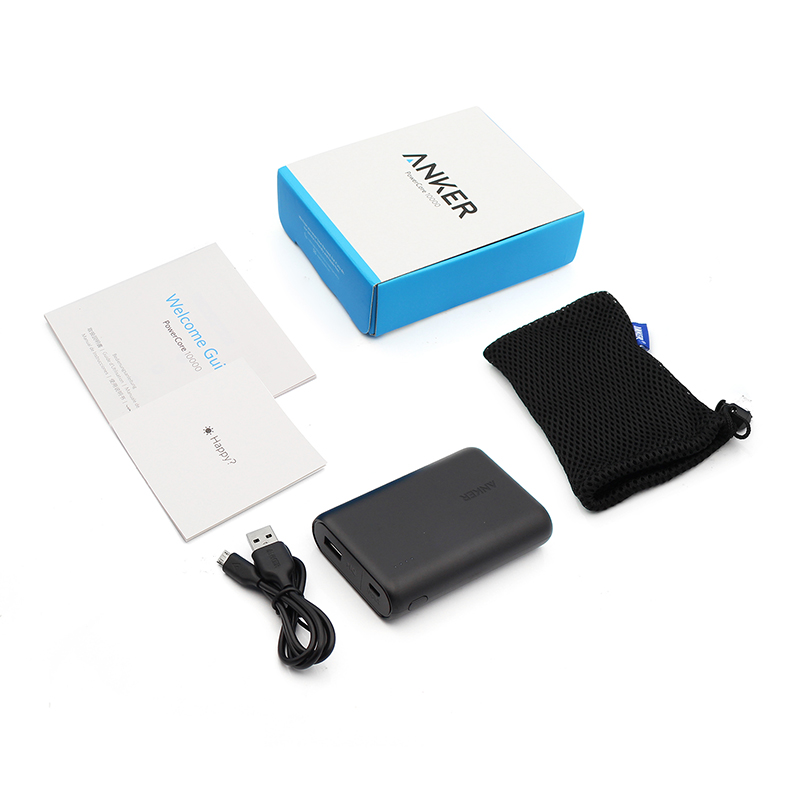 Anker10000 mAh Mah dung lượng cao sạc nhanh di động sạc pin kho báu siêu mỏng mini cầm tay - Ngân hàng điện thoại di động sạc dự phòng aukey