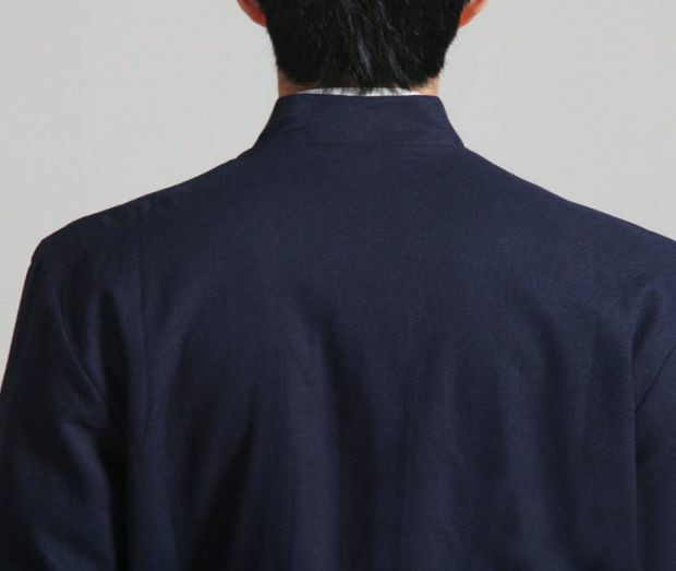 Quần áo cotton và vải lanh hai mặt Tang phù hợp với nam dài tay phong cách dân tộc lanh Tang Trung Quốc phong cách vải thô Trung Quốc thời trang đồ bộ