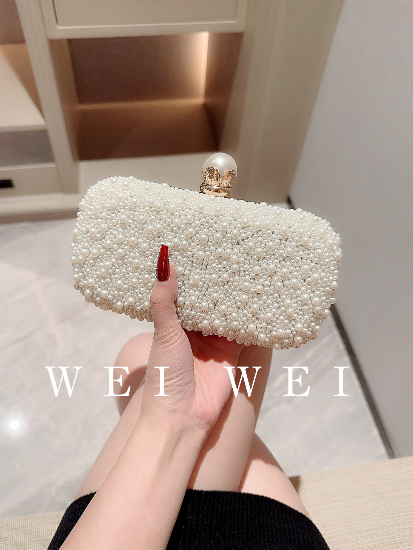 优雅名媛的必备包包：白色晚宴包🌟-手拿包-淘宝好物网