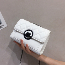 Net Red Rhombus Bag 2022 New Tide Spring Summer Advanced Sensation Womens Bag Embroidered Line Single Shoulder Bag 100 Hitch Satchel Small Square Bag