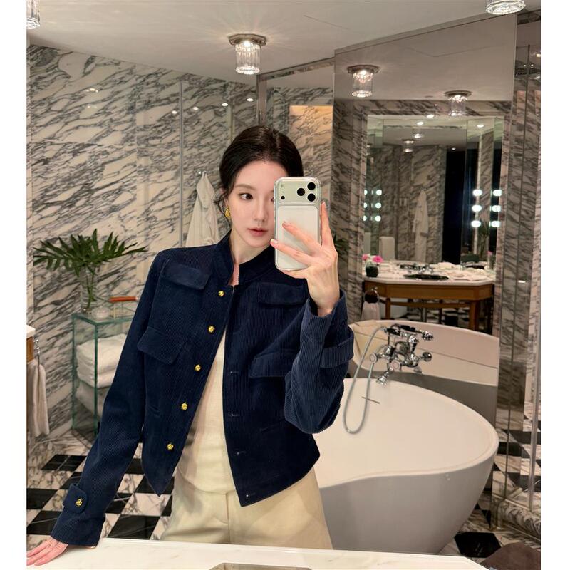 Zwinnie/Zhan Weini【Celine Corduroy Jacket】100% Cotton Autumn/Winter New Jacket Ghy202638 Zwinnie/Zhan Weini【Celine Corduroy Jacket】100% Cotton Autumn/Winter New Jacket Ghy202638