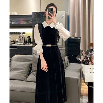 Giannini fake two-piece dress french waist dress gzc202555