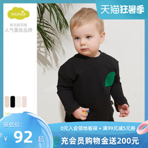 moimoln small clouds childrens clothing Men and women childrens fashion short-sleeved spring and summer baby round neck comfortable and cute top T-shirt
