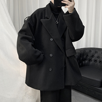 Wow what about the male son? s coat mens winter thickens with a long and double face and the suit leads the mens easy-style clothes