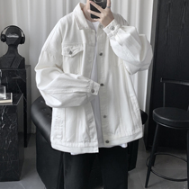 Mens clothing 2021 new denim mens autumn jacket jacket for mens spring and autumn ruffling and handsome nets red clothes mens boomers