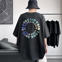 2021 new men short sleeve t-shirt male Chains 100 lap pure cotton round collar loose clothes mens summer thin blouses