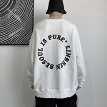 Circle Print 2021 New Spring Thin country Tide Breeze Round collar Mens spring and autumn Chains Chains No imbue blouses