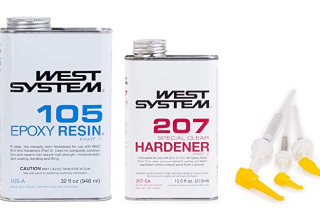 West System 105 Epoxy Resin (1 qt) w/207 Special Clear Epoxy
