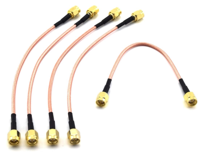 SDTC Tech 5pcs RF Coaxial Coax射频同轴天线扩展电缆适配链接器
