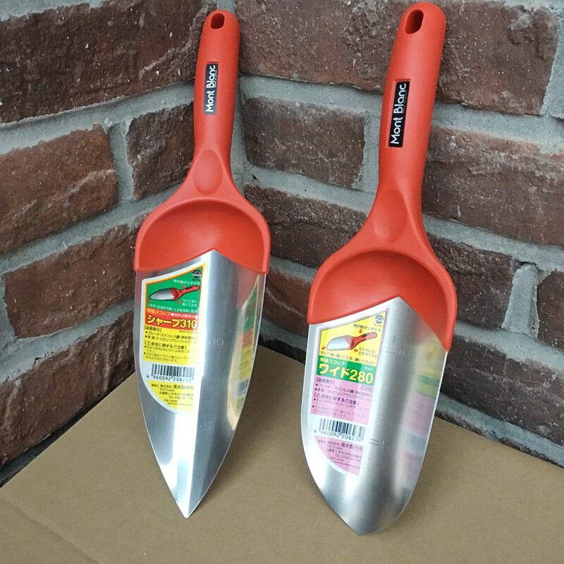 Japanese original hard shovel is not easy to damage Durable pointed round head shovel Gardening shovel Flower shovel shovel Soil