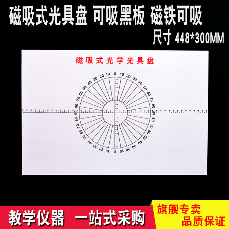 Magnetic suction optical tool disc suction blackboard magnet can suck optical demonstration experiment with soft magnetic size 448 * 300
