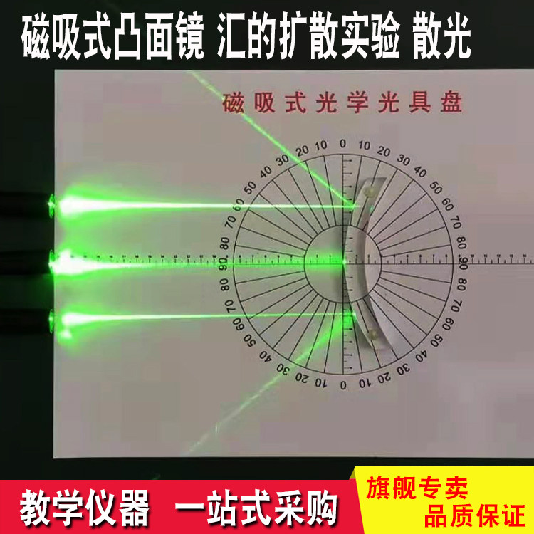 Magnetic adsorption type optical demonstration experiment of magnetic adsorption type convex mirror physical optical experimental equipment