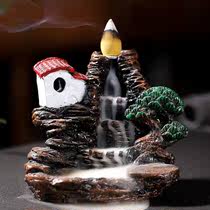 Home indoor back flow incense burner sandalwood air purification creative new ceramic tea ceremony ornaments incense burner incense insert