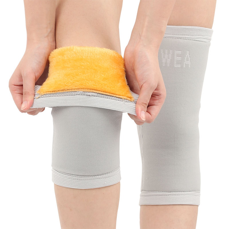 Knee pads keep warm old cold legs Men and women Knee pads cover joint thickening velvet paint winter cold legs pay knee