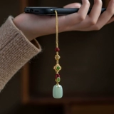 大善堂 Оригинальный защитный амулет из нефрита, элитный мобильный телефон, креативная подвеска, креативный подарок