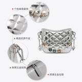 Кожаная серебряная модная цепь, сумка через плечо, сумка для телефона, из натуральной кожи, 2021 года, городской стиль