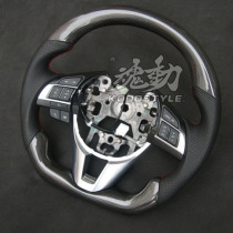 Mazda 6 Mazda 5 Rui wing Mazda 3 Xingcheng carbon fiber sports steering wheel modification D-disc upgrade