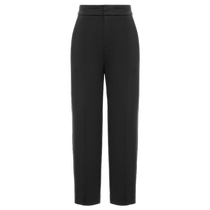 EP YAYING Yaying womens acetate blended commuting black pants tapered pants 2024 spring and summer new product 6466A