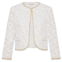 EP Yaying Womens National Style Lace Hollow New Chinese Style Small Fragrance Jacket 2024 Summer New Style 1260A
