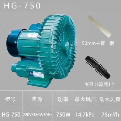 Zhejiang Sensen Yuting Hg-750 Vortex Type Inflatable Oxygenator Air Blower 750W Aeration Pump in Stock