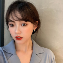 Temperament inlaid with flower earrings S925 pure silver Japan-Japan brief small and luxurious Zircons 100 Hitch Accessories 100