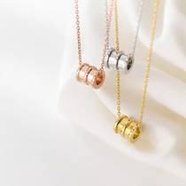 s925 sterling silver small waist necklace girl ring pendant temperament elegant hipster rose gold choker silver ornaments