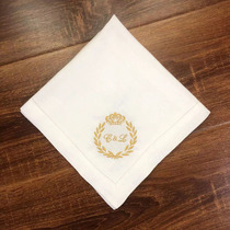 Cotton napkin western place mat wedding party custom logo