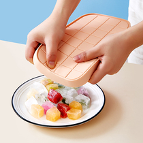 Food grade silicone ice grid supplementary food mold ice ice cube Jelly Jelly white jelly lattice refrigerator ice box